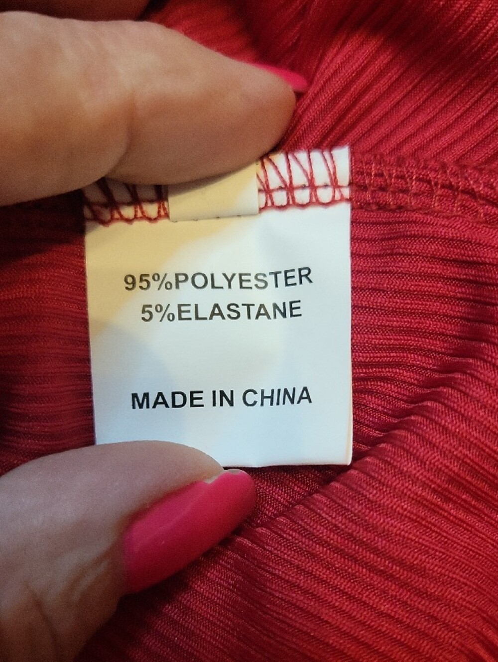 Women’s Cutout Front Short Sleeve Top - Red NWOT - Picture 6 of 7
